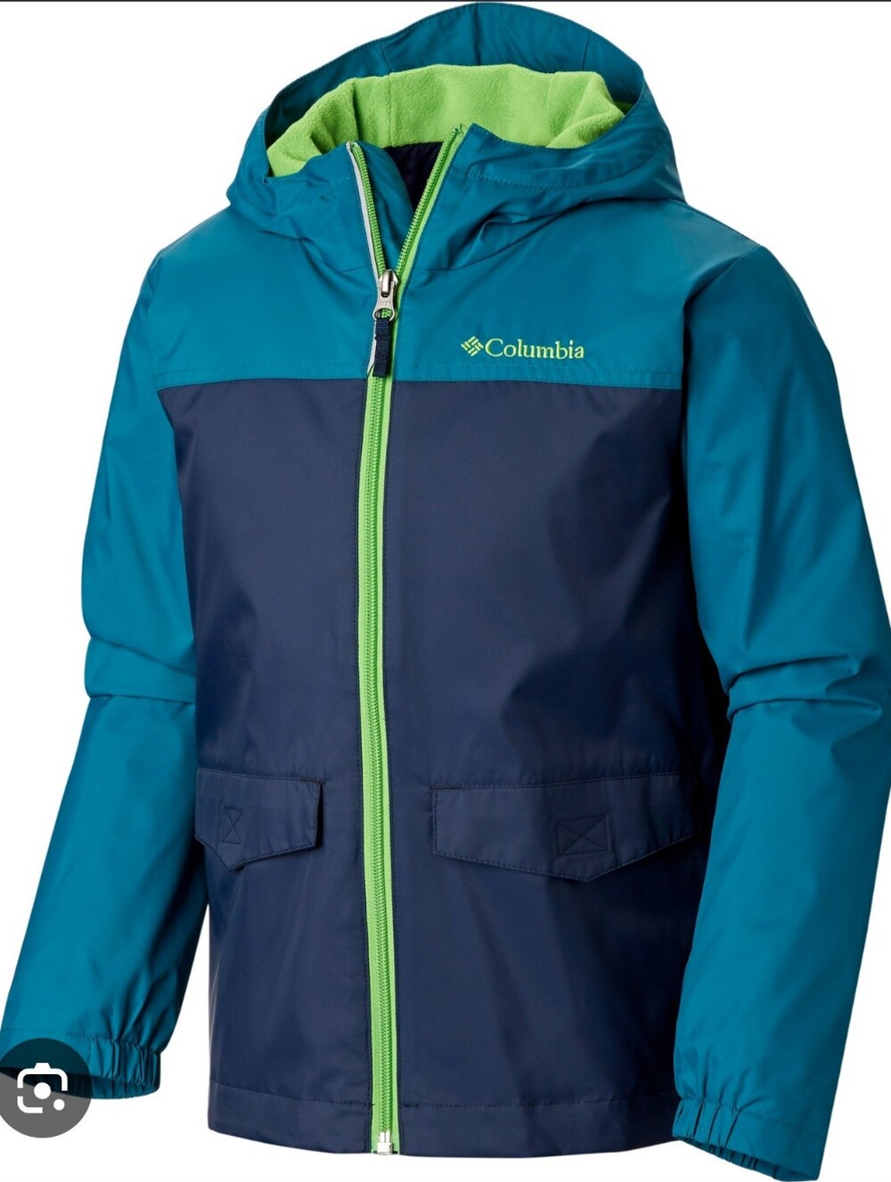 Columbia Rain Zilla Waterproof Coat - Lined - S (8) ( EUC)